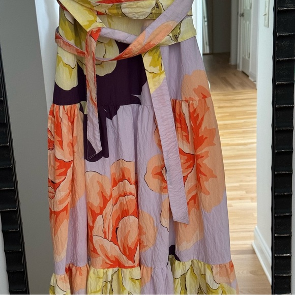 Maeve Floral Wrap Maxi Dress Size US 00P - Picture 10 of 15
